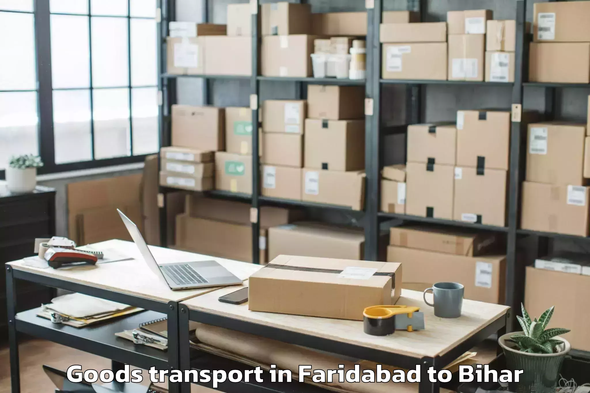 Hassle-Free Faridabad to Lauria Nandangarh Goods Transport